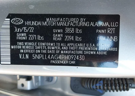 2023 Hyundai Elantra Se from USA, damaged, VIN 5NPLL4AG4PH092430